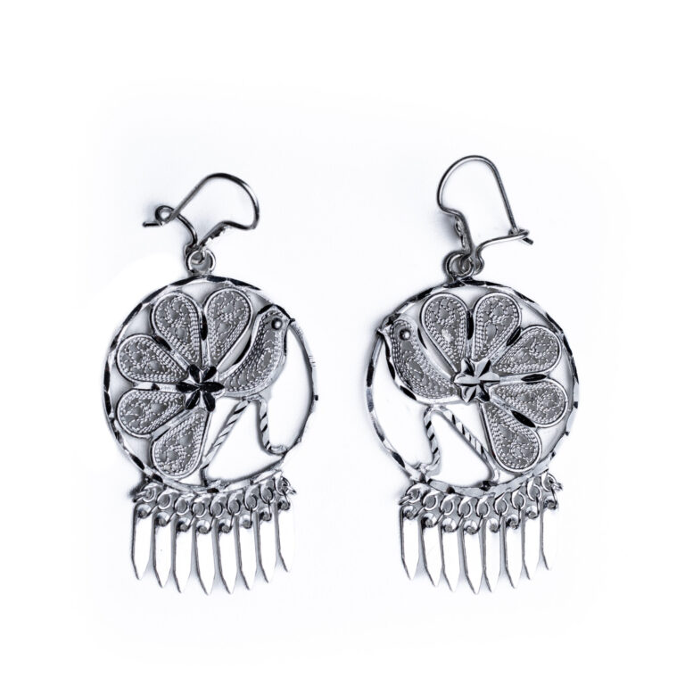 Aretes Pavo Real Circular