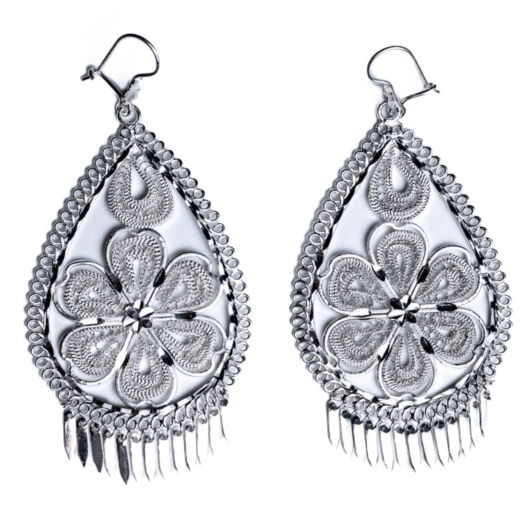 Aretes Lágrima Floral