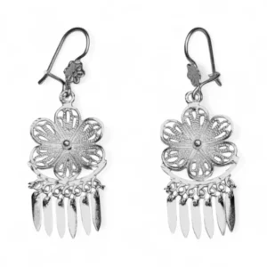 Aretes de Filigrana Aura Floral en Plata Ley .925 - M