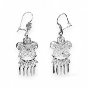 Aretes de Filigrana Aura Floral en Plata Ley .925 - S