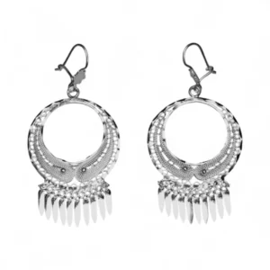 Aretes de Filigrana Ciclo Greca en Plata Ley .925 - L