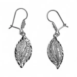 Aretes de Filigrana Hoja en Plata Ley .925