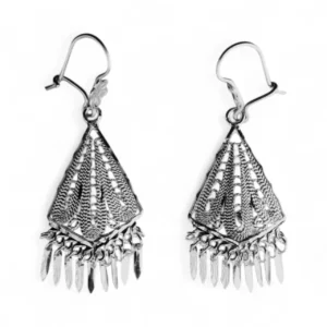 Aretes de Filigrana Vértice en Plata Ley .925