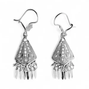 Aretes de Filigrana Vértice en Plata Ley .925 - S
