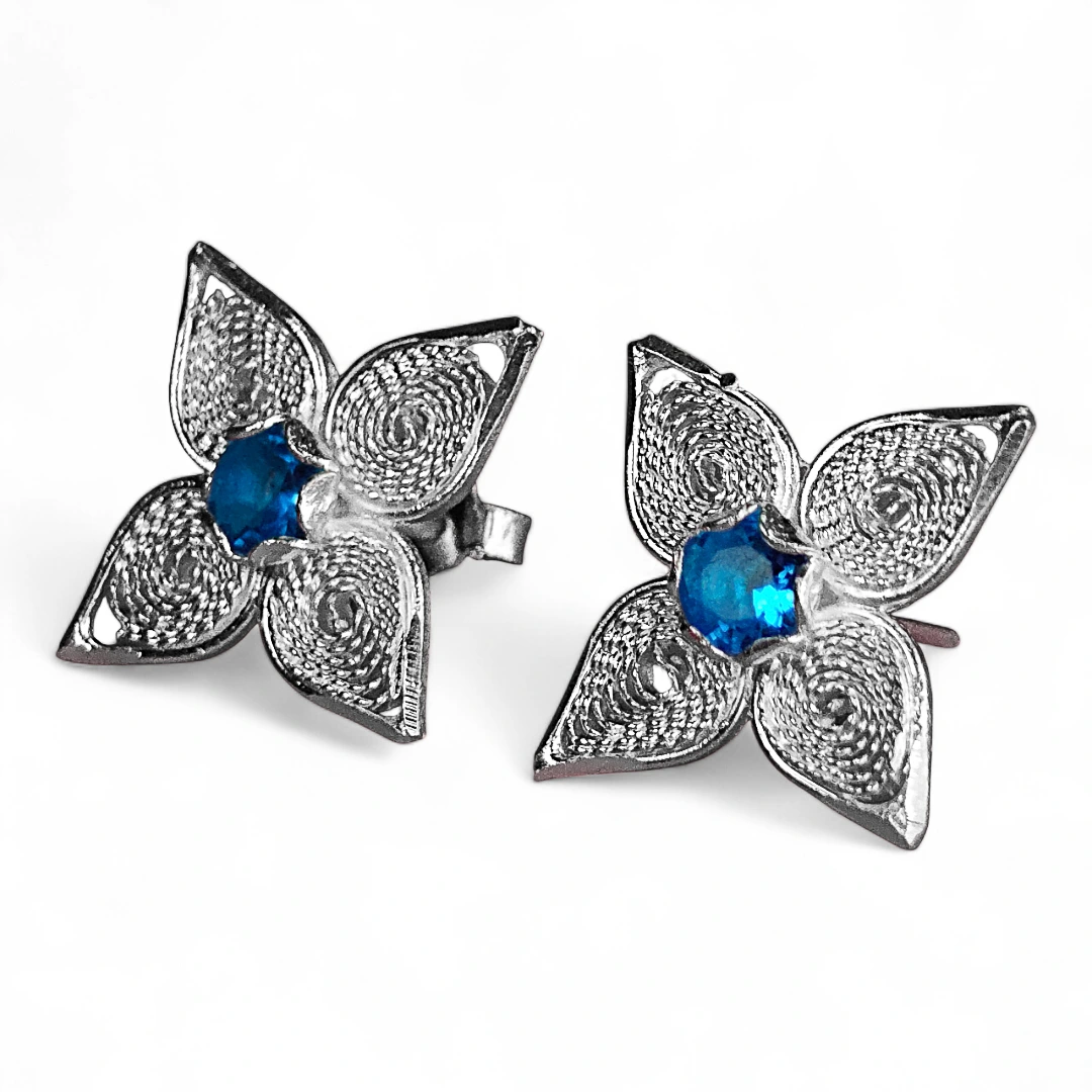 Broqueles de Filigrana Lucero en Plata Ley .925 - Image 3