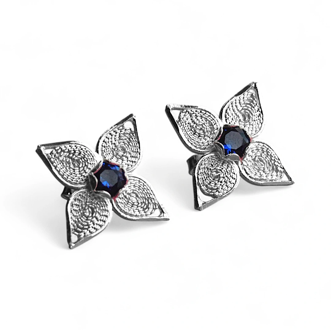 Broqueles de Filigrana Lucero en Plata Ley .925 - Image 2