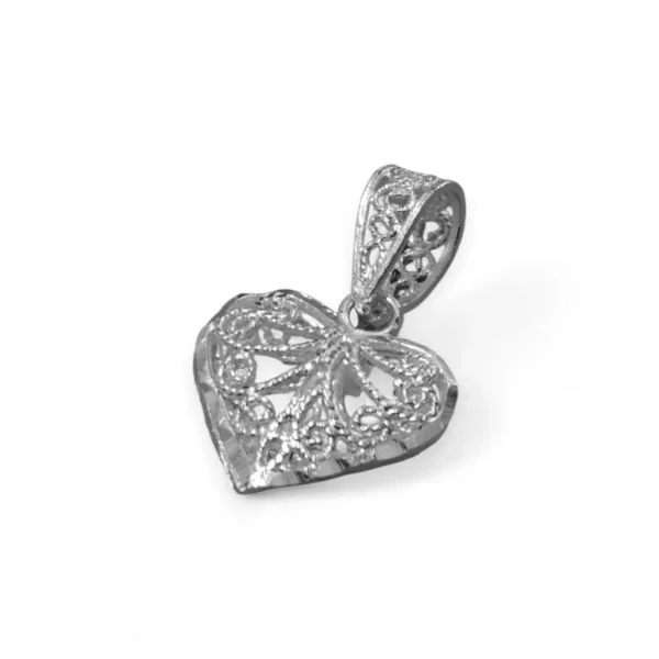 Collana a cuore con strass n argento 925 | Heart necklace, Necklace