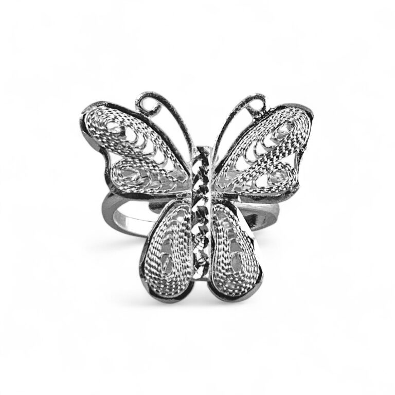 Anillo de Filigrana Mariposa en Plata Ley .925