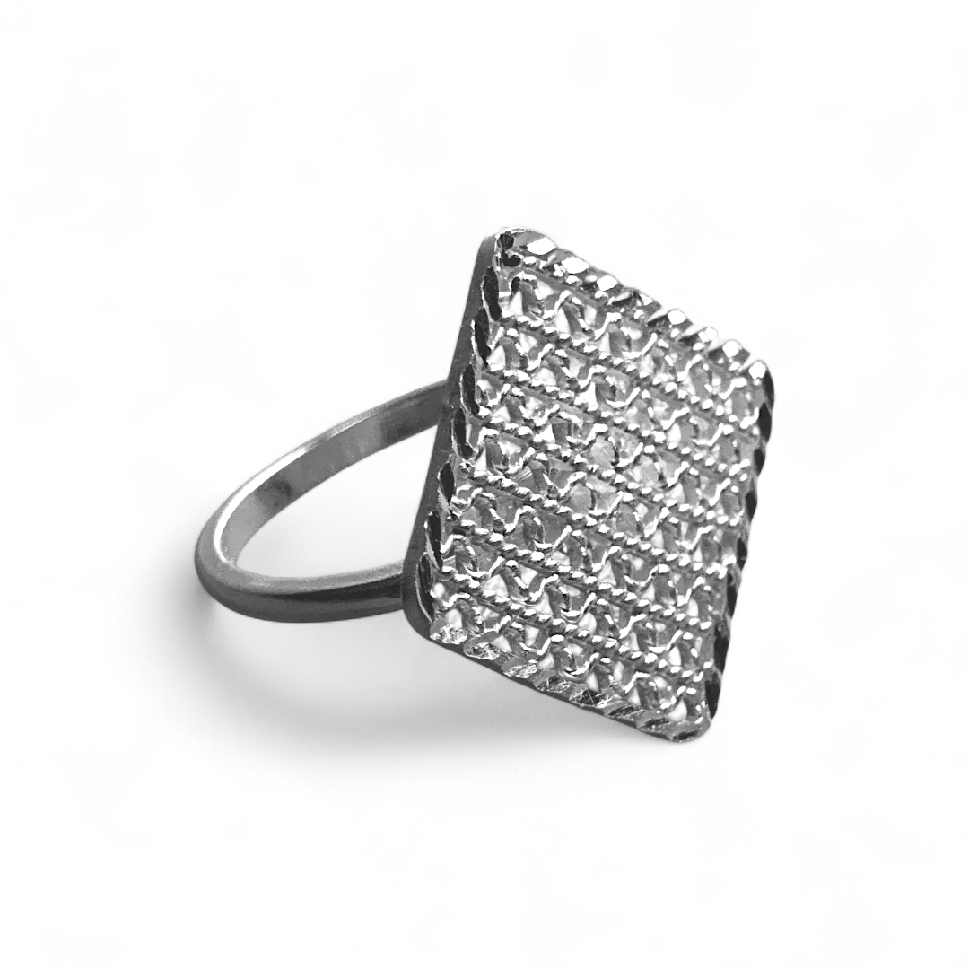 Anillo de Plata Ley .925 Celosía - Image 6
