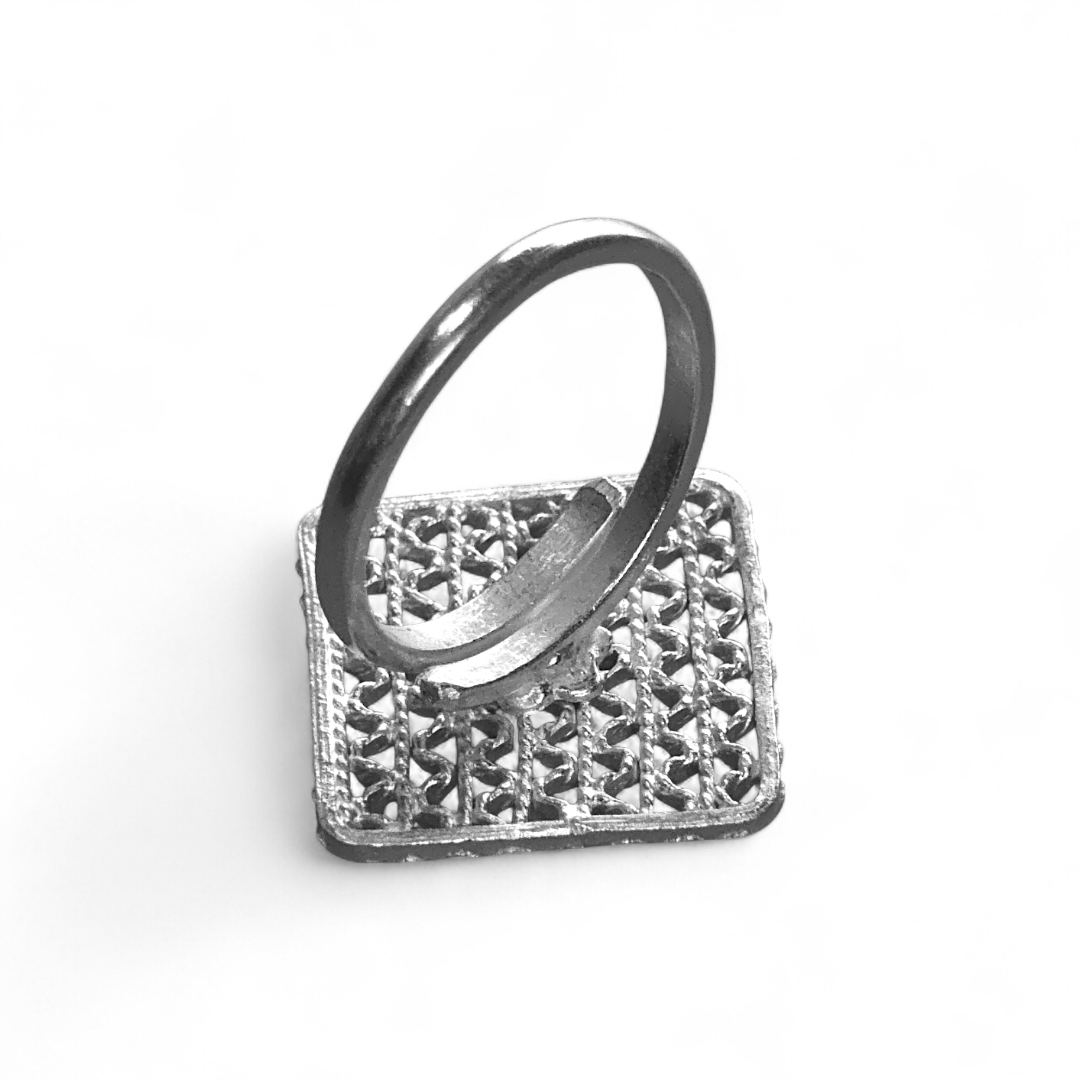 Anillo de Plata Ley .925 Celosía - Image 3