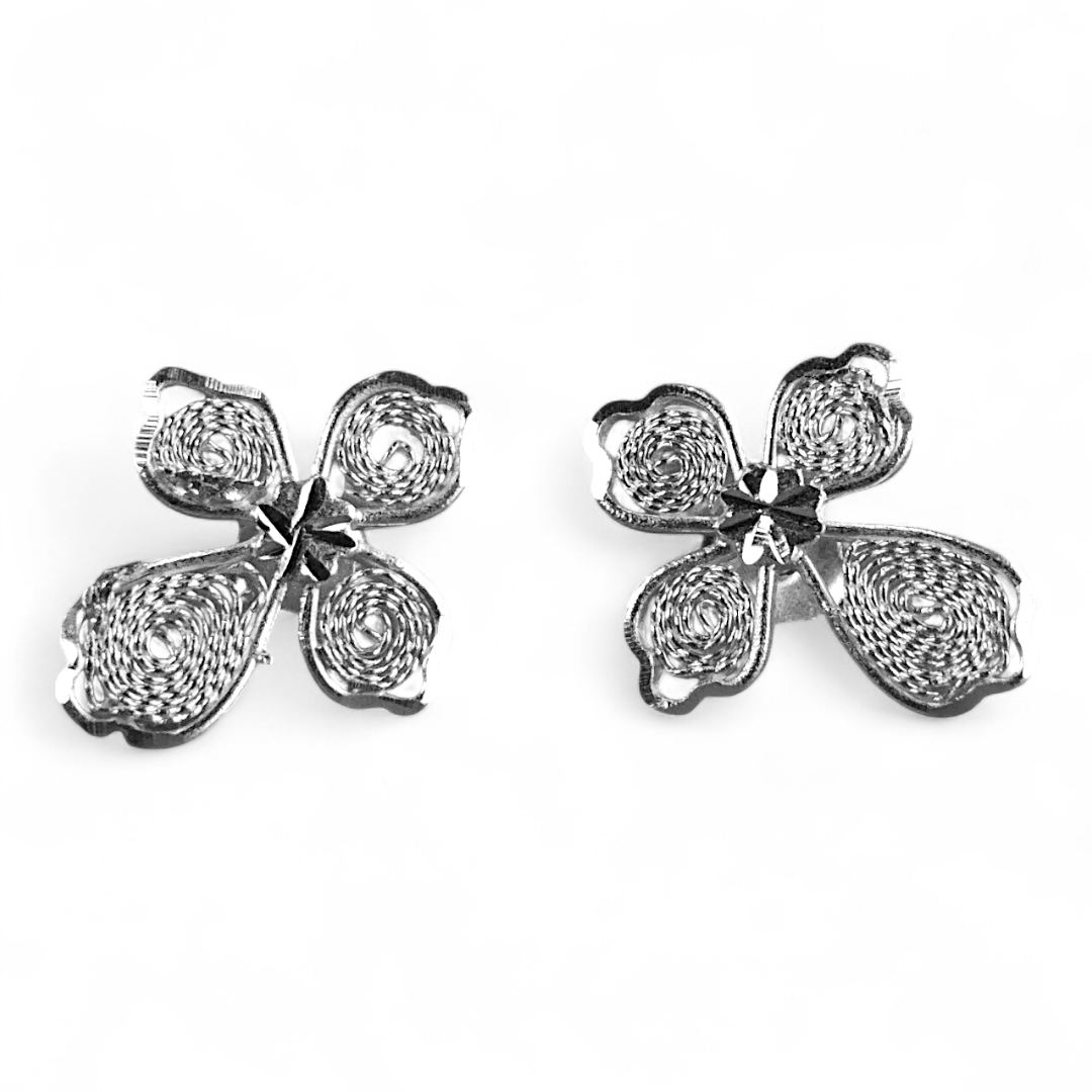 Broqueles de Filigrana Cruz en Plata Ley .925 - Image 5