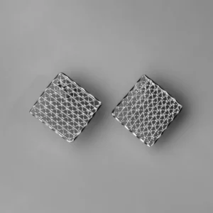 Broquel Retícula Áurea en filigrana mexicana de plata 925 hecho a mano