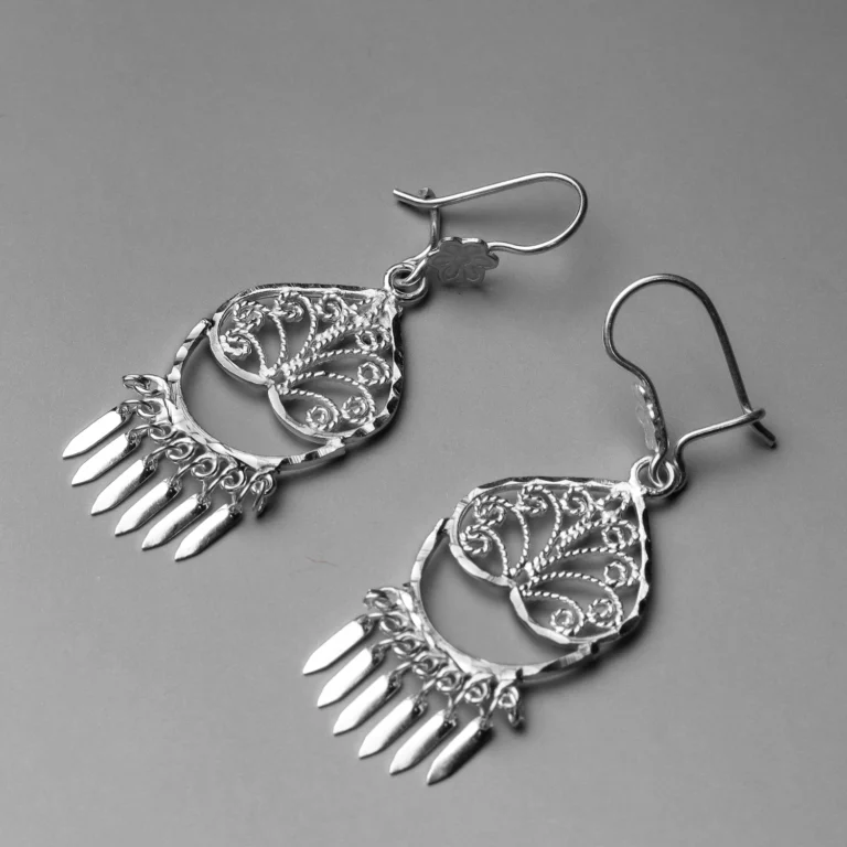 Aretes de Filigrana "Murmullo" en Plata Ley .925